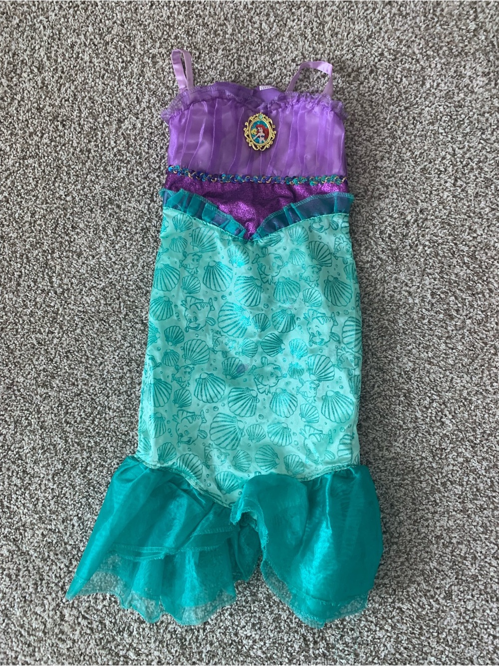 Small Kids Disney Little Mermaid Dress Costume - Halloween